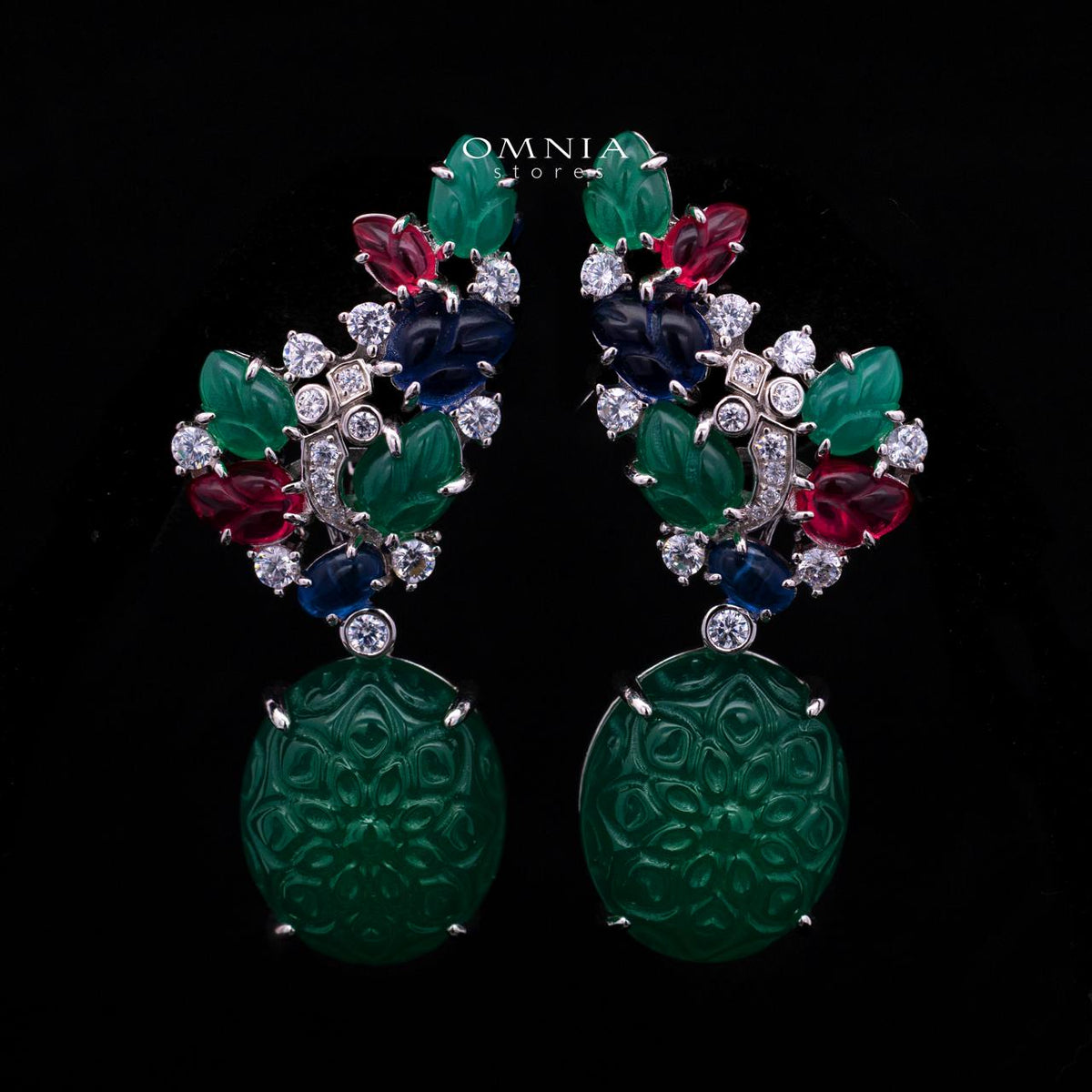 Ximena Multicolor in 925 Sterling Silver with High-Quality Premium Simulated Diamonds