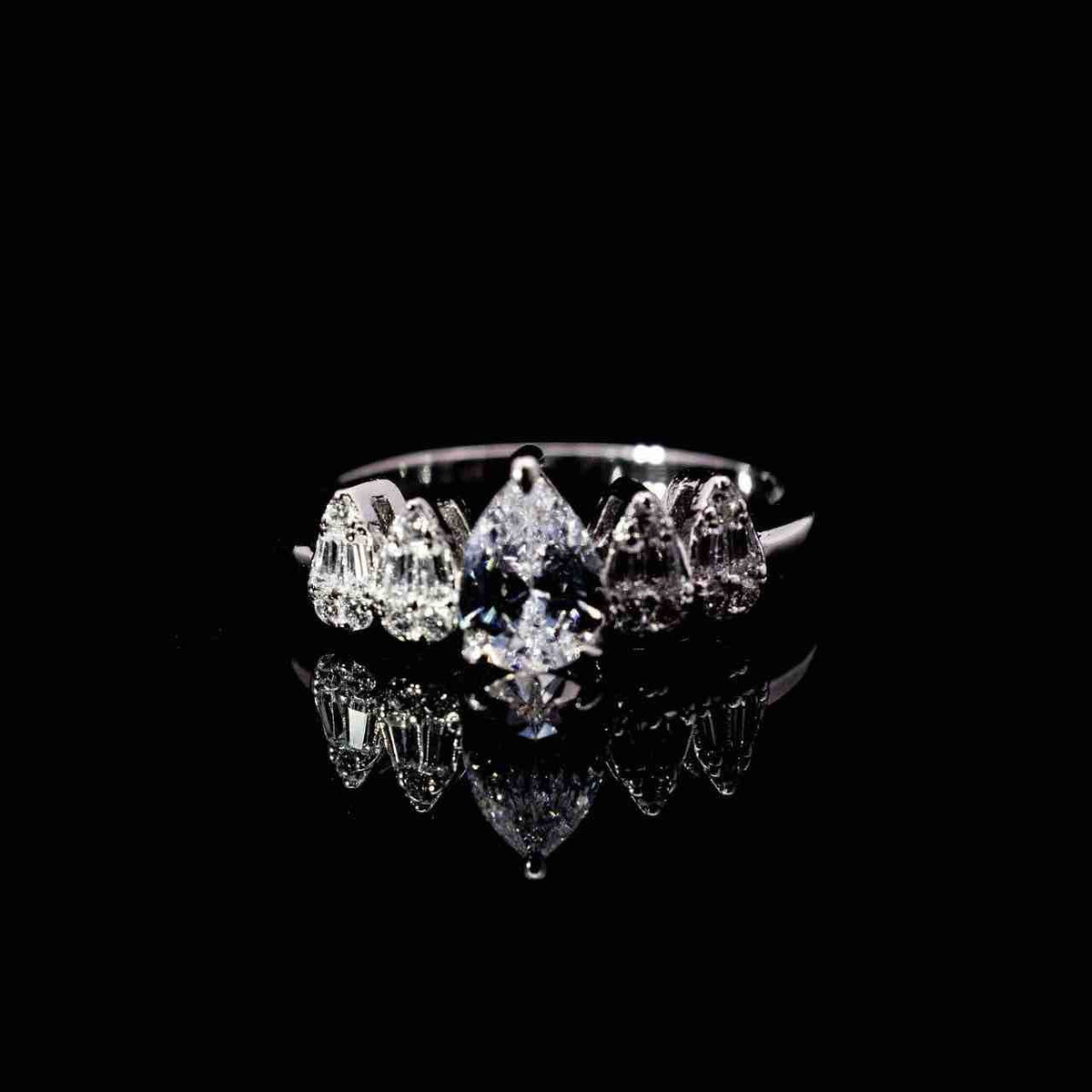 Omnia Khuloud White Bridal Full Set in 925 Silver High Quality Simulated Diamonds - OMNIASTORES UAE