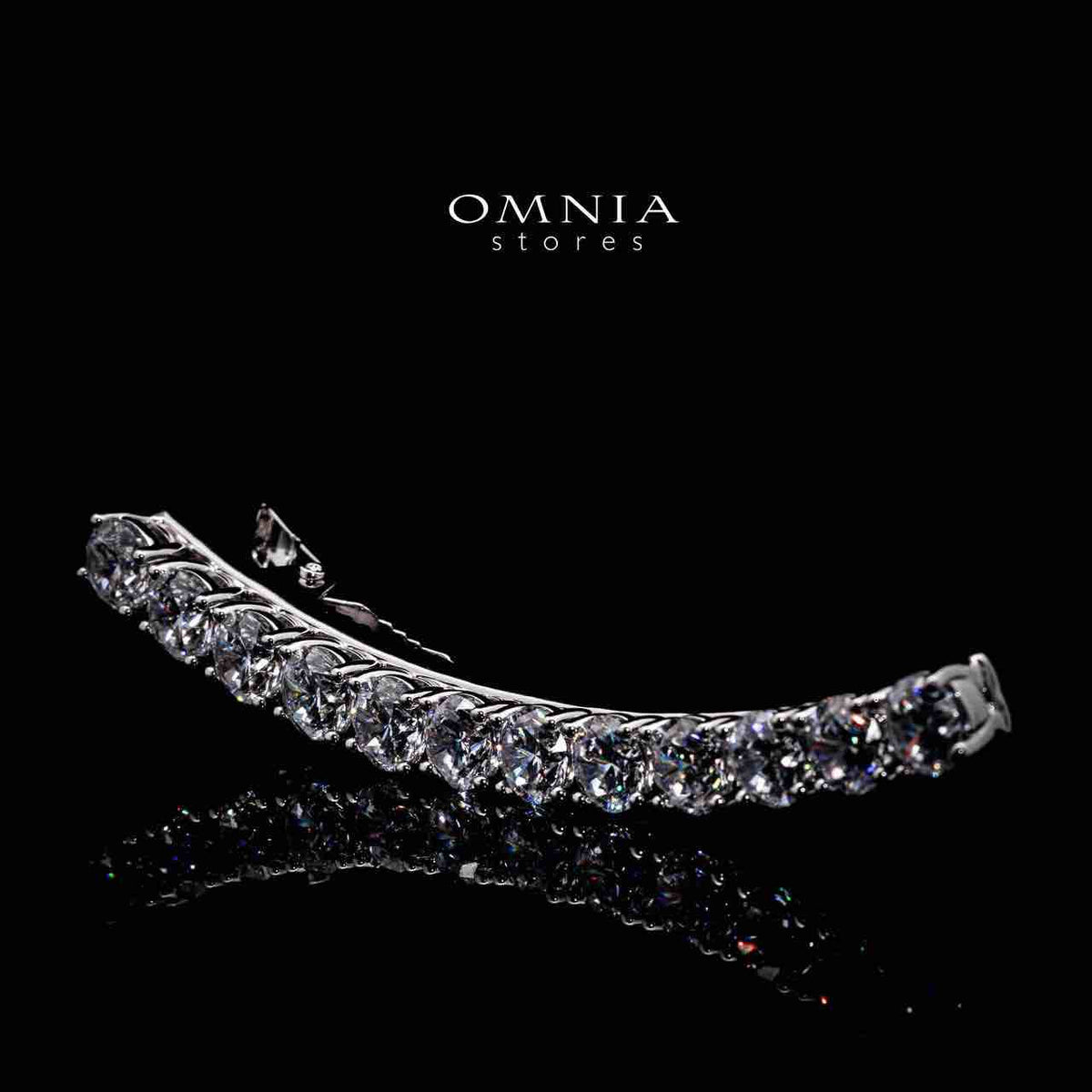 Omnia Saja White Hair Clip In 925 Silver High Quality Lab Crafted Stones - OMNIASTORES UAE