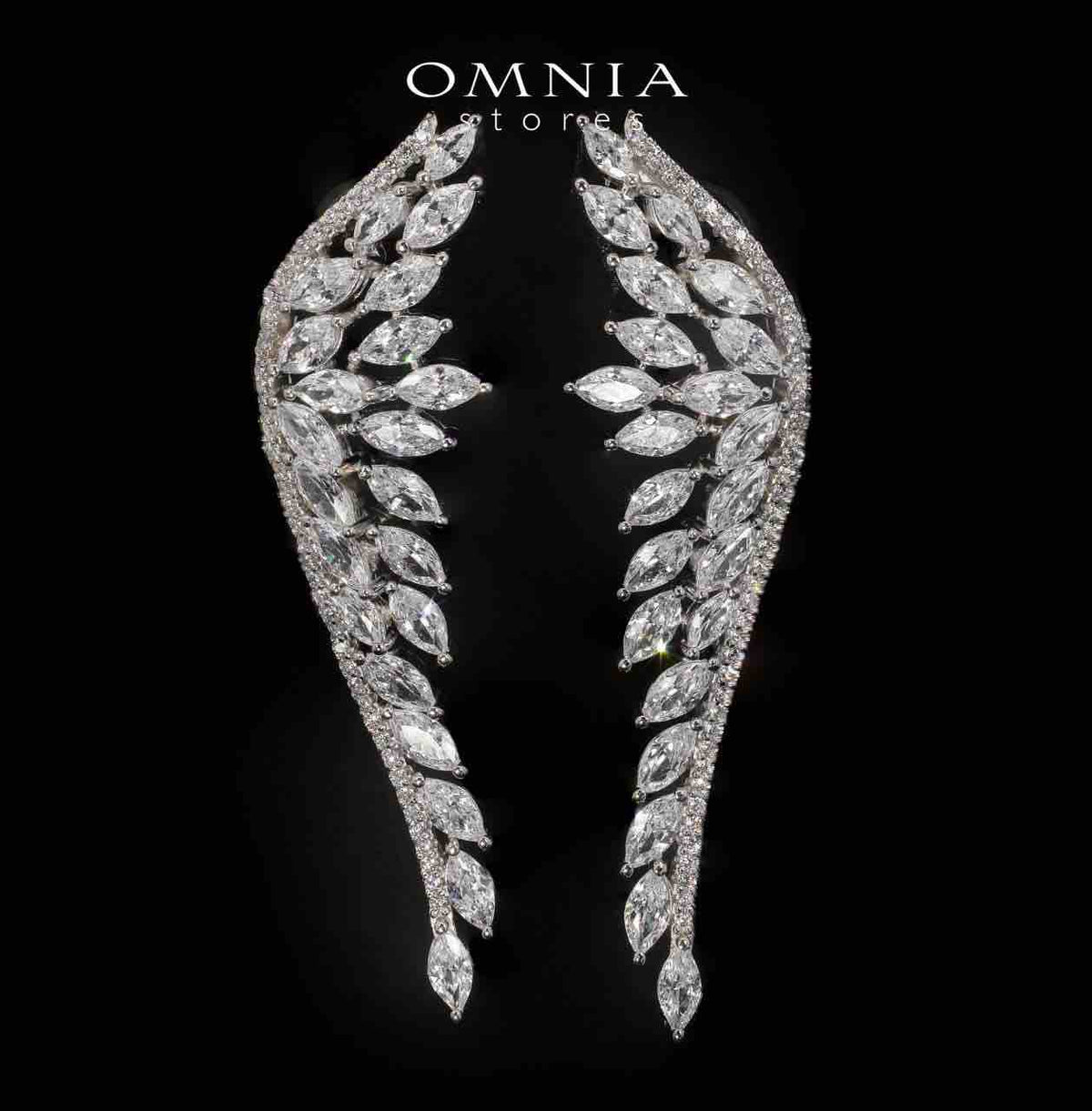 Claire White Bridal Full Set in 925 Silver High Quality Simulated Diamonds - OMNIASTORES UAE
