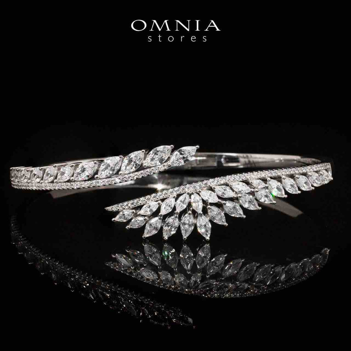 Claire White Bridal Full Set in 925 Silver High Quality Simulated Diamonds - OMNIASTORES UAE