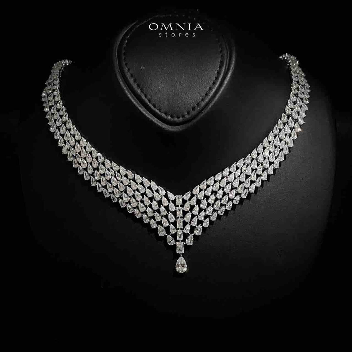 Carina White Bridal Full Set in 925 Silver High Quality Simulated Diamonds