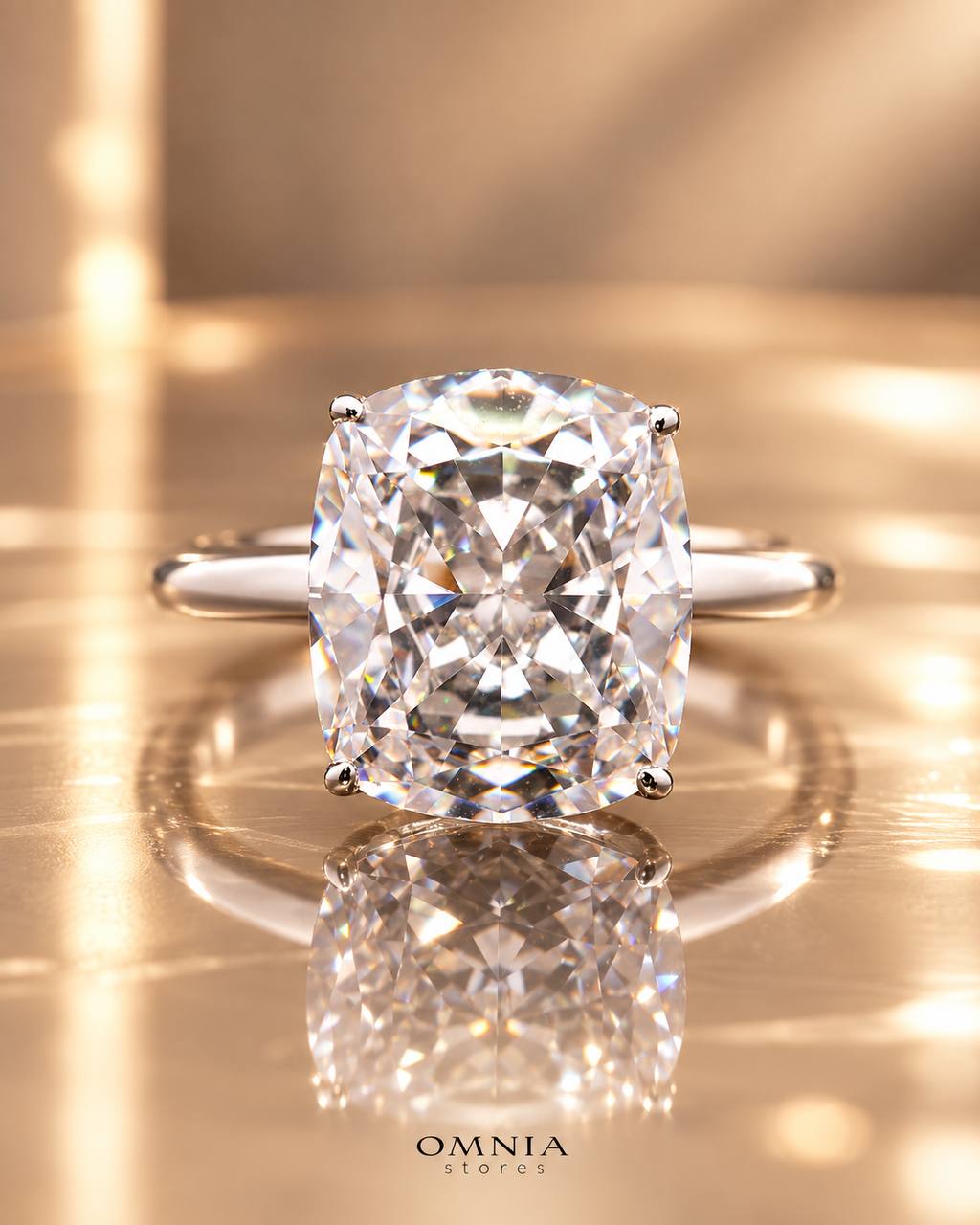 Rebecca Ring with Certified Premium Simulated Diamonds in 925 Sterling Silver