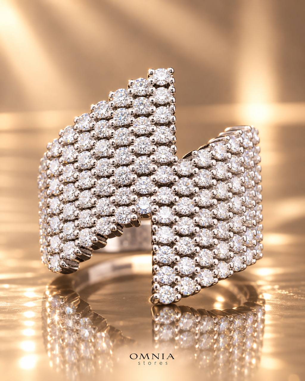 Theodora White Moissanite Ring 925 Sterling Silver Premium Finish