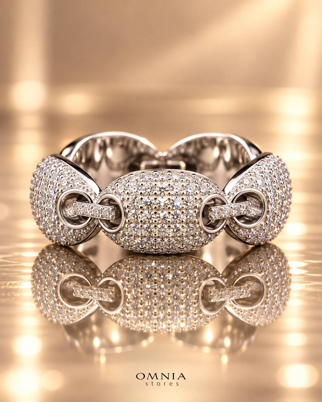 Naiya White Moissanite Stone Ring in 925 Sterling Silver