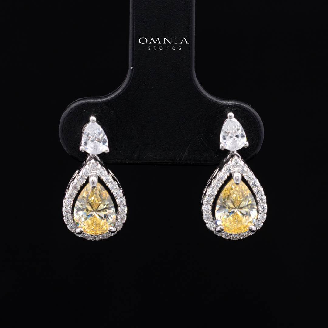 Sundus Yellow Bridal Full Set – Premium Rhodium Plated with High-Quality Zircon Stones