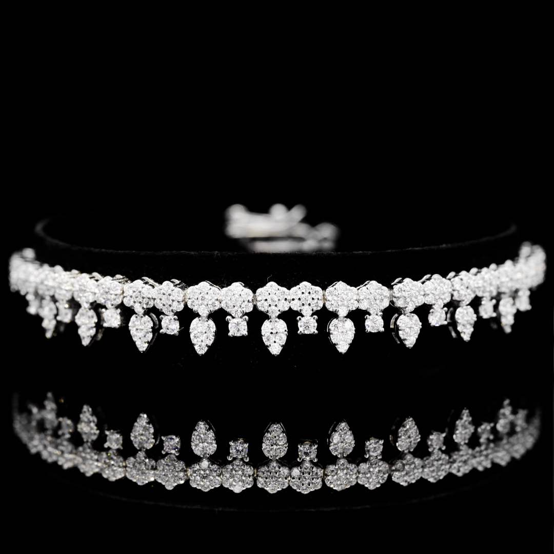 Omnia Khairiya White Bridal Full Set in 925 Silver High Quality Simulated Diamonds