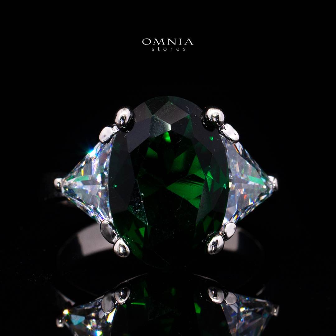 Omnia Buthaina Green Bridal Full Set High Quality Simulated Diamonds