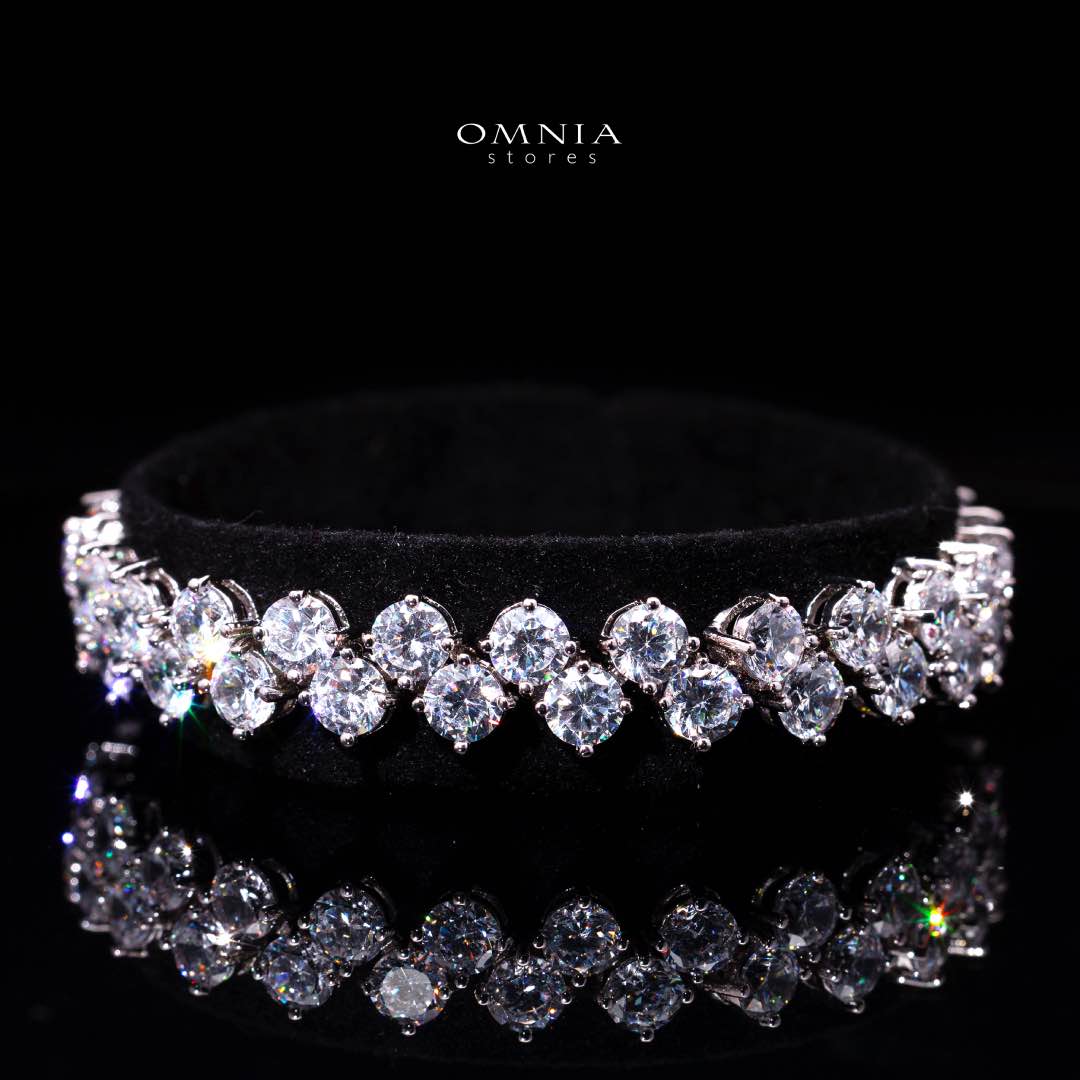 Omnia Hessa White Bridal Full Set in High Quality Simulated Diamonds
