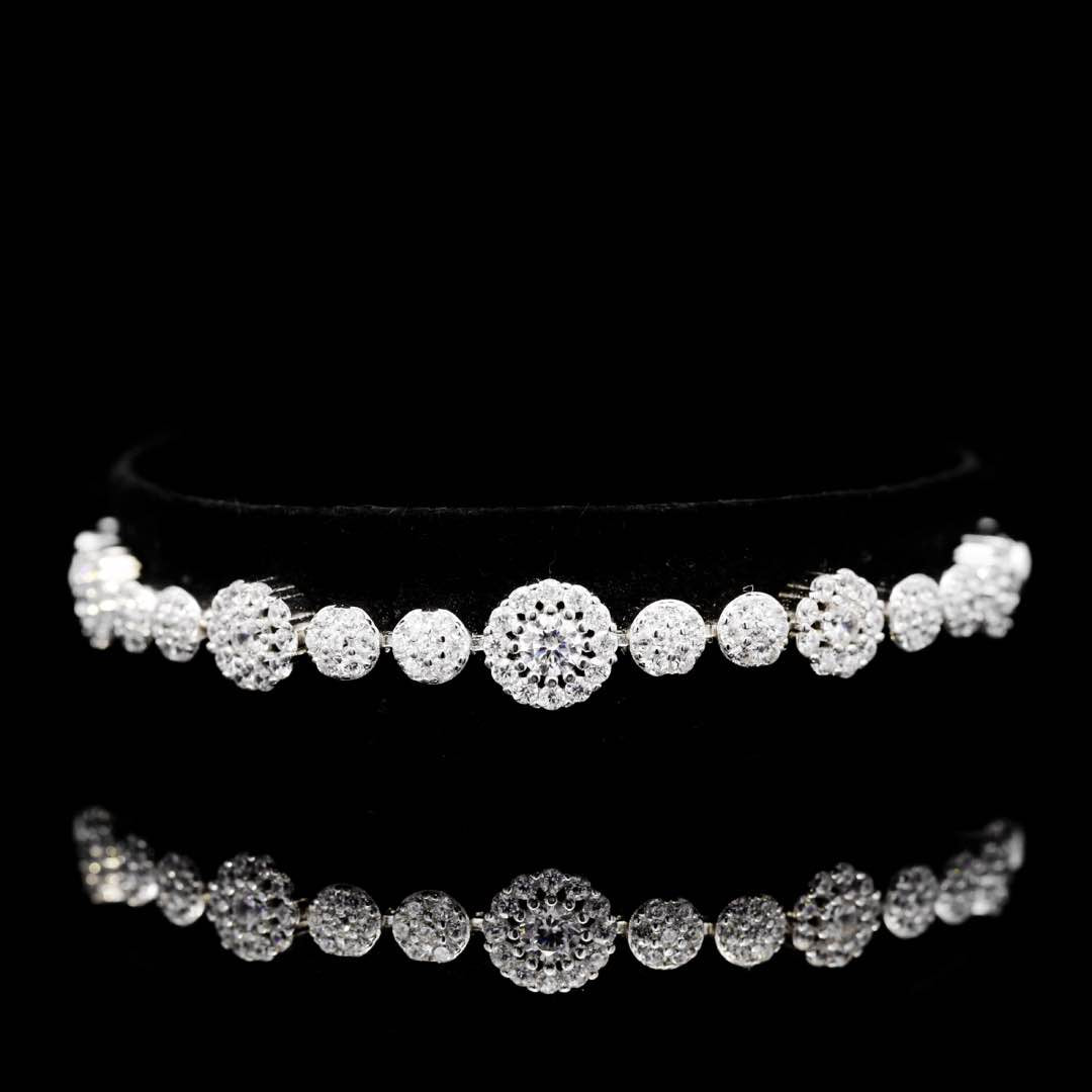 Omnia Salha White Bridal Full Set in 925 Silver High Quality Simulated Diamonds - OMNIASTORES UAE
