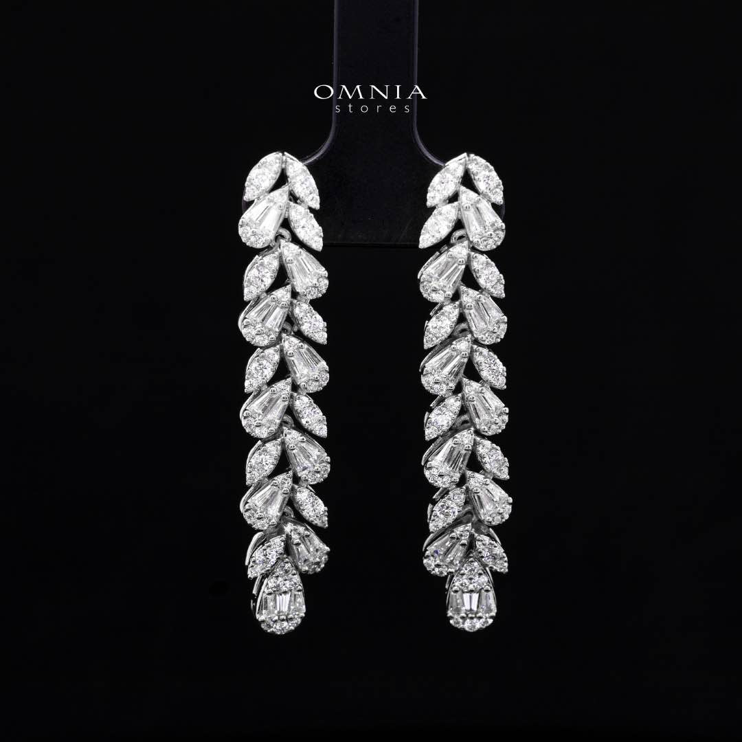 Omnia Aseel White Luxury Bridal Full Set in High Quality Zircon Stone Premium Rhodium Plated - OMNIASTORES UAE