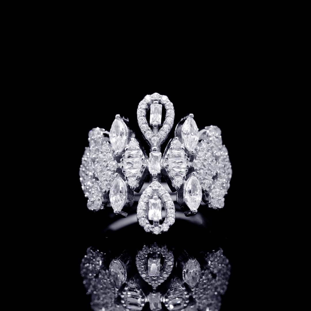 Omnia Sofia White Luxury Bridal Full Set in High Quality Zircon Stone Premium Rhodium Plated - OMNIASTORES UAE