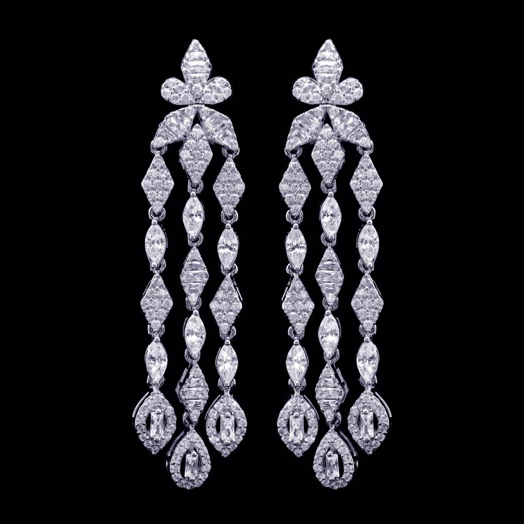 Omnia Sofia White Luxury Bridal Full Set in High Quality Zircon Stone Premium Rhodium Plated - OMNIASTORES UAE