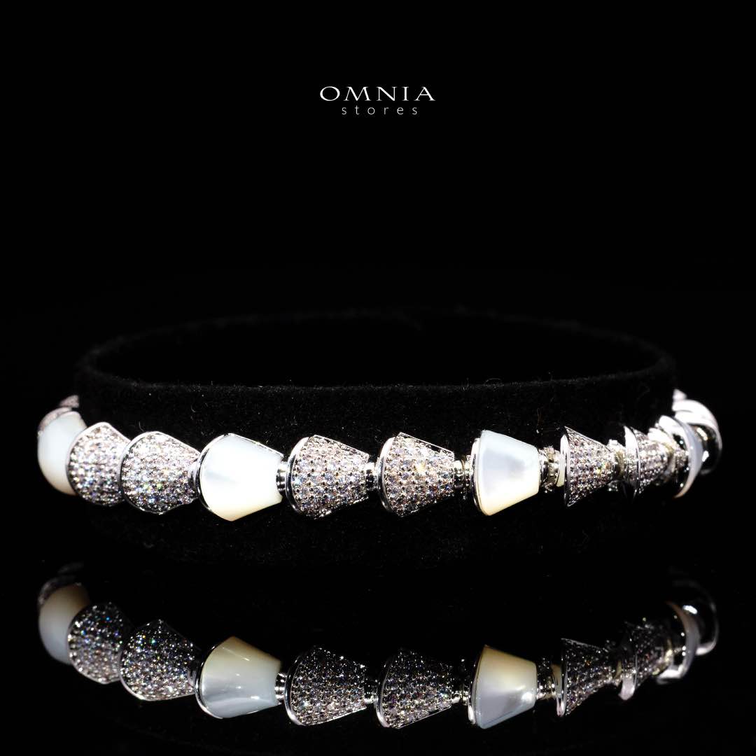 Omnia Sanya White Luxury Bridal Full Set in High Quality Zircon Stone Premium Rhodium Plated - OMNIASTORES UAE
