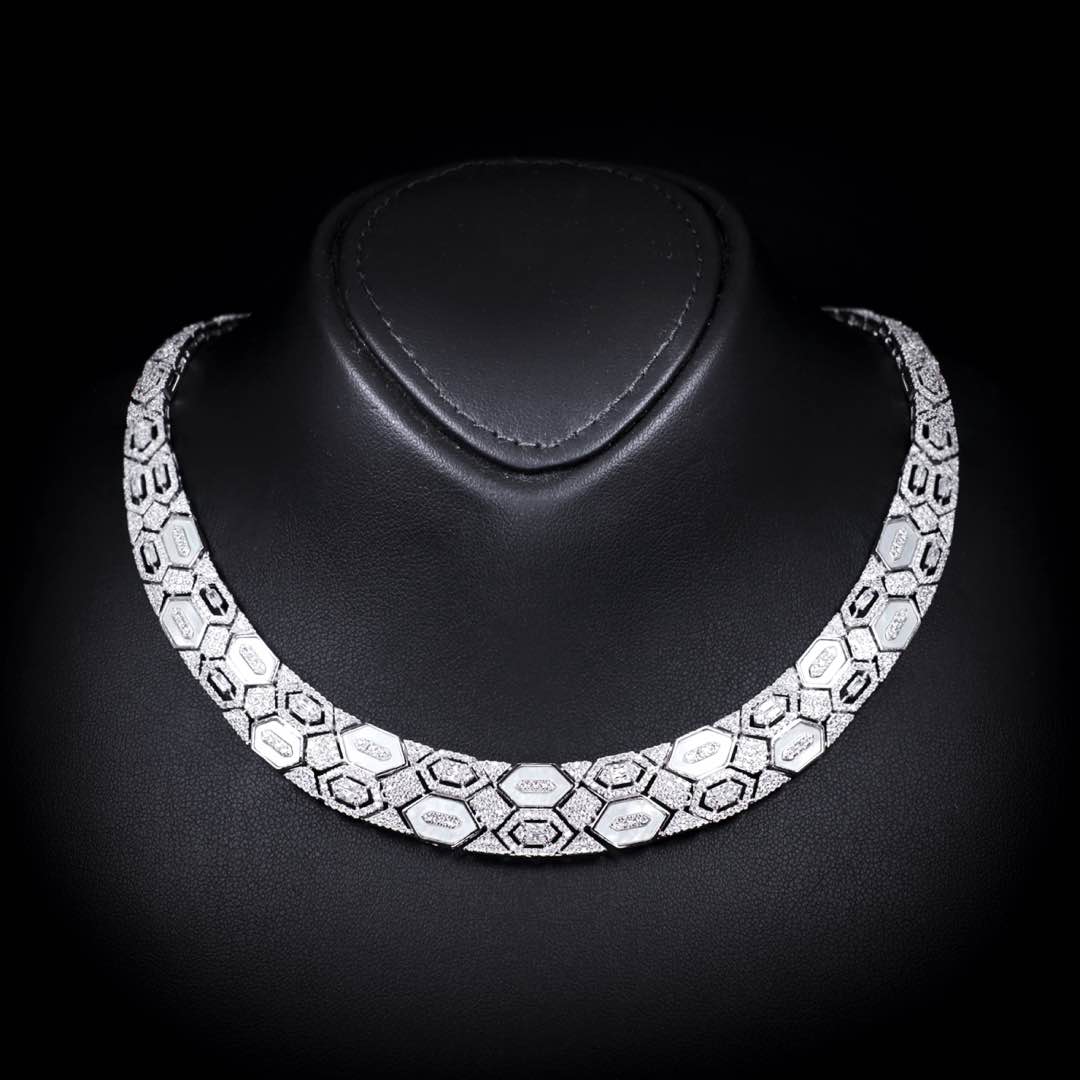 Omnia Raya Bridal Full Set Accessories in High Quality Zircon Stone Premium Rhodium Plated