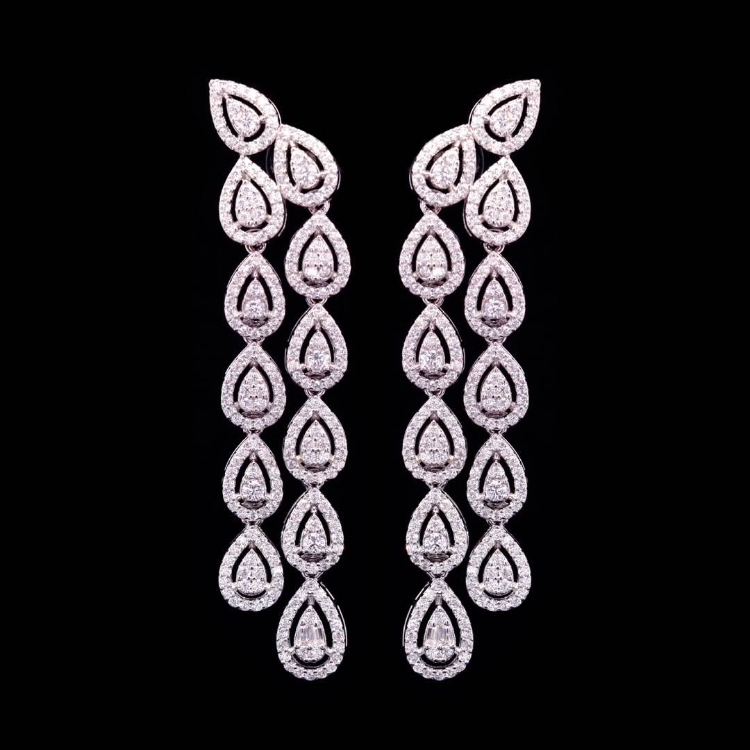 Omnia Kanzah Luxury Bridal White Full Set in High Quality Zircon Stone Premium Rhodium Plated - OMNIASTORES UAE