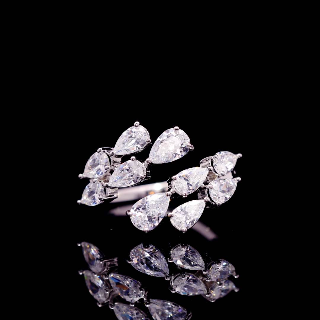 Omnia Ciara White Luxury Bridal Full Set in High Quality Zircon Stone Premium Rhodium Plated