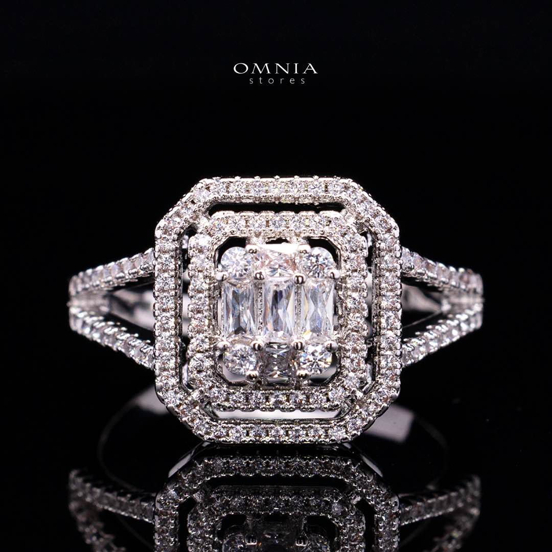 Omnia Aniyah White Luxury Bridal Full Set in High Quality Zircon Stone Premium Rhodium Plated(16 cm only available in ksa) - OMNIASTORES UAE