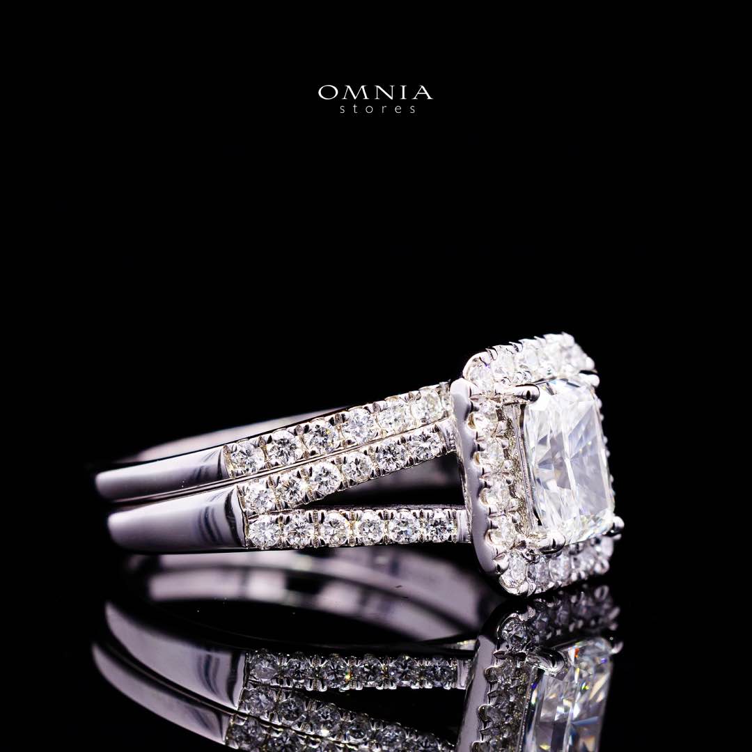 Siham Lab Grown Stones IGI Certified E VVS 2 White Ring in 925 Silver 1.00ct