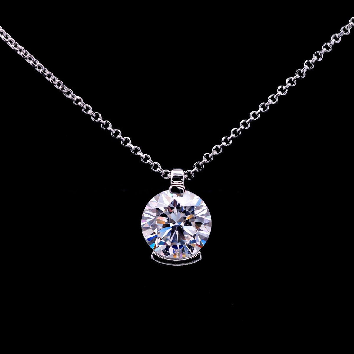 Najiyah Necklace with Certificate | High-Quality Simulated Diamonds in 925 Sterling Silver