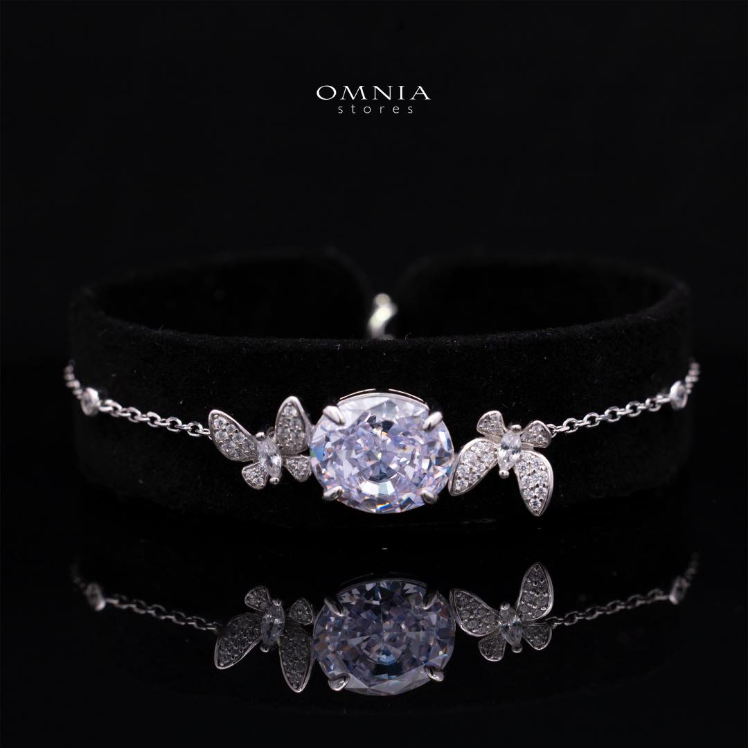 Omnia Maysun White Full Set In 925 Silver High Quality Simulated Diamonds