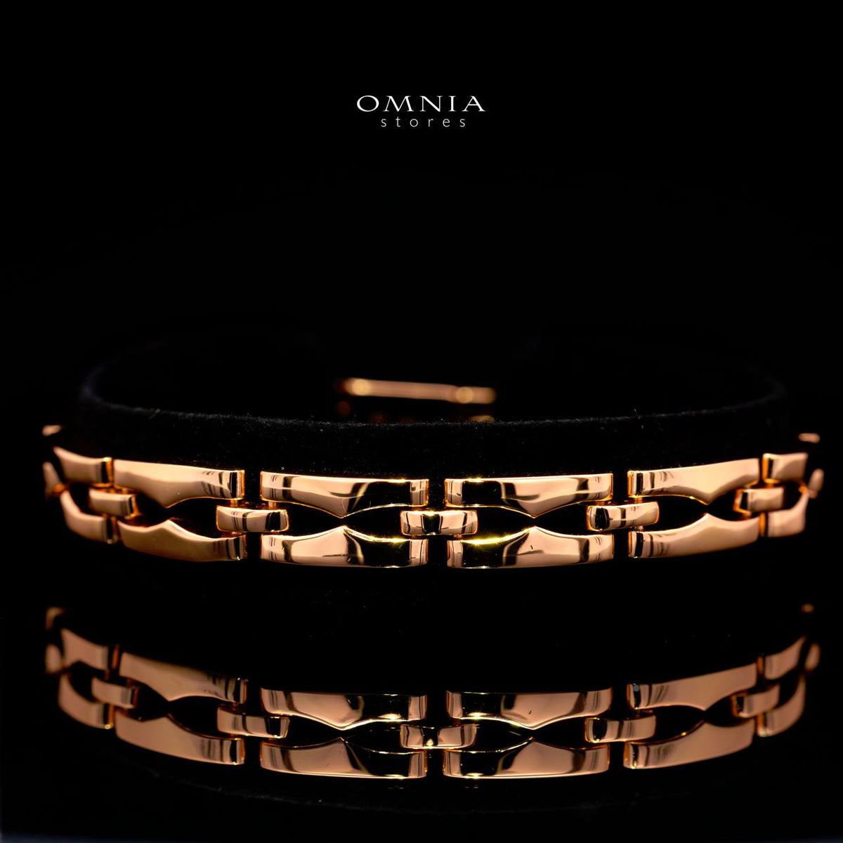 Karah Rose Gold Bracelet with Certified High-Quality Premium Simulated Diamonds in 925 Sterling Silver