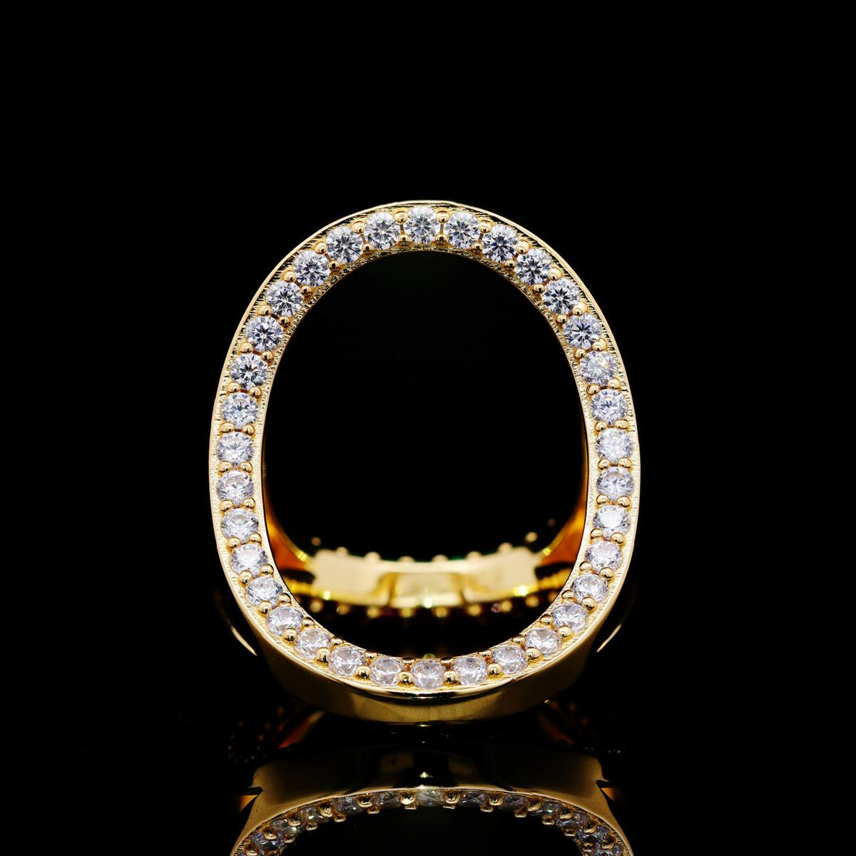Makarim Multicolor Ring with Certificate | High-Quality Simulated Diamonds in 925 Sterling Silver, Gold Plated