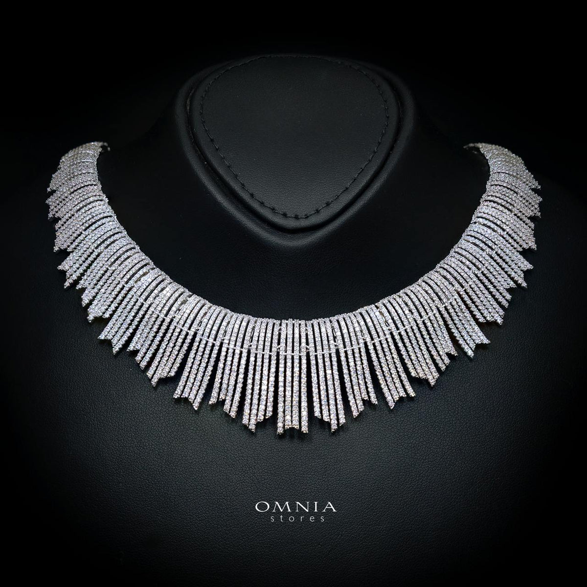 Zuhaira White Luxury Bridal Full Jewelry Set with High-Quality Premium Simulated Diamonds