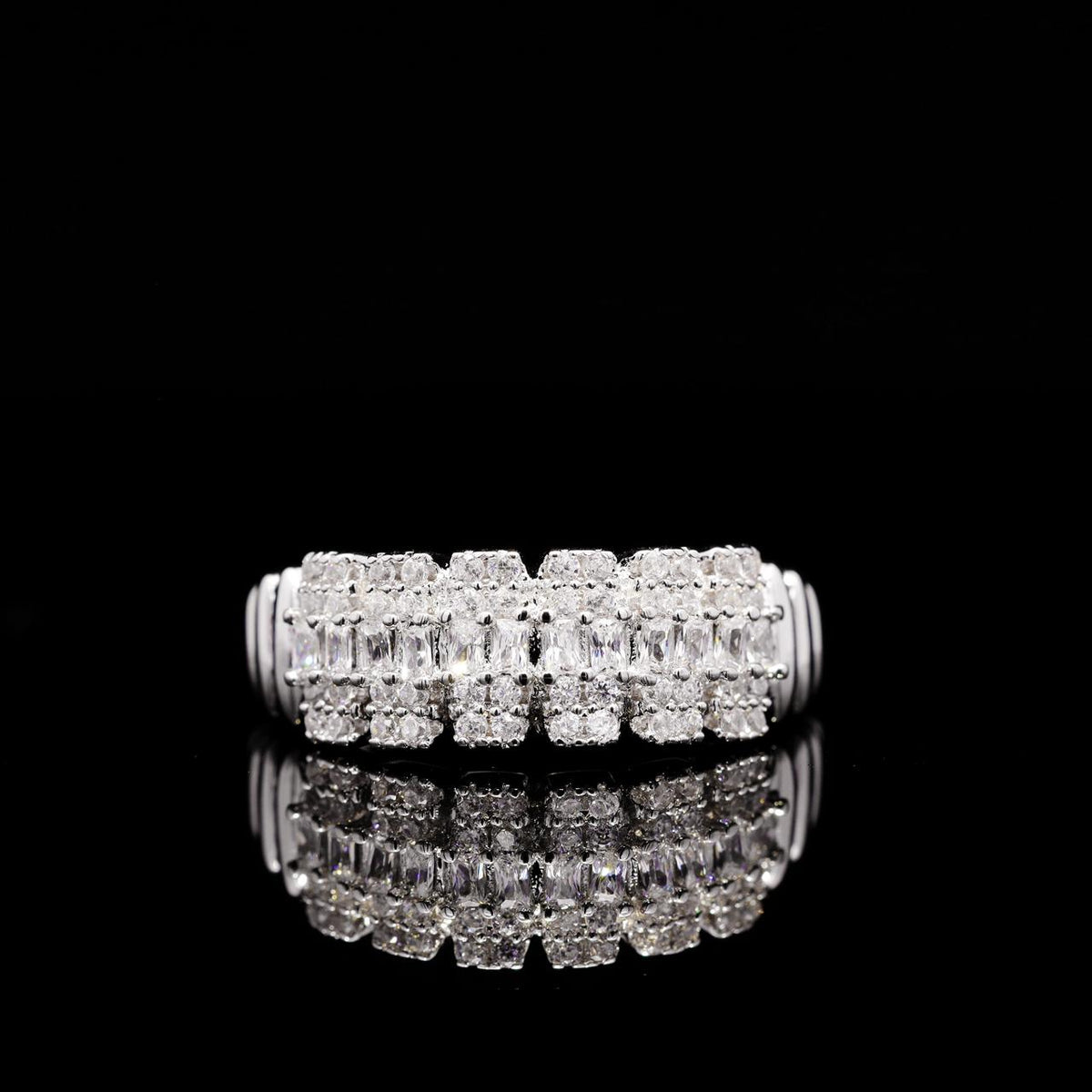 Rayana White Luxury Bridal Full Set with High-Quality Zircon Stones Rhodium Plated