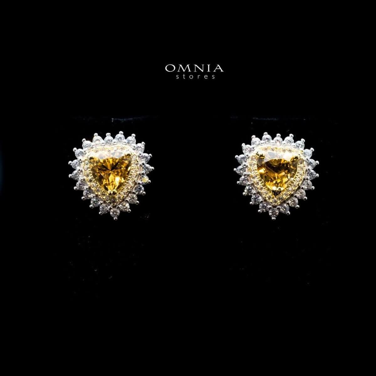 Omnia Aida Earrings In 925 Silver High Quality Natural tourmaline - OMNIASTORES UAE