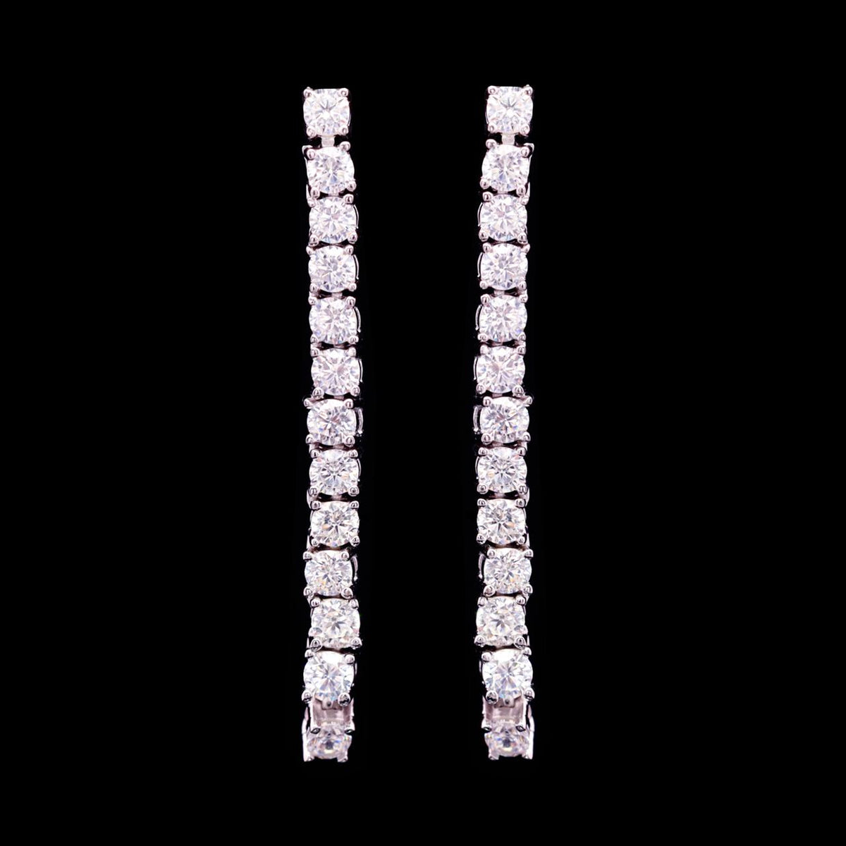 Gia White Luxury Bridal Full Set with High-Quality Zircon Stones Rhodium-Plated Finish