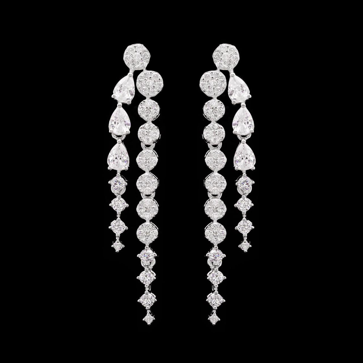 Tricia White Luxury Bridal Full Set | 925 Sterling Silver with High-Quality Simulated Diamonds