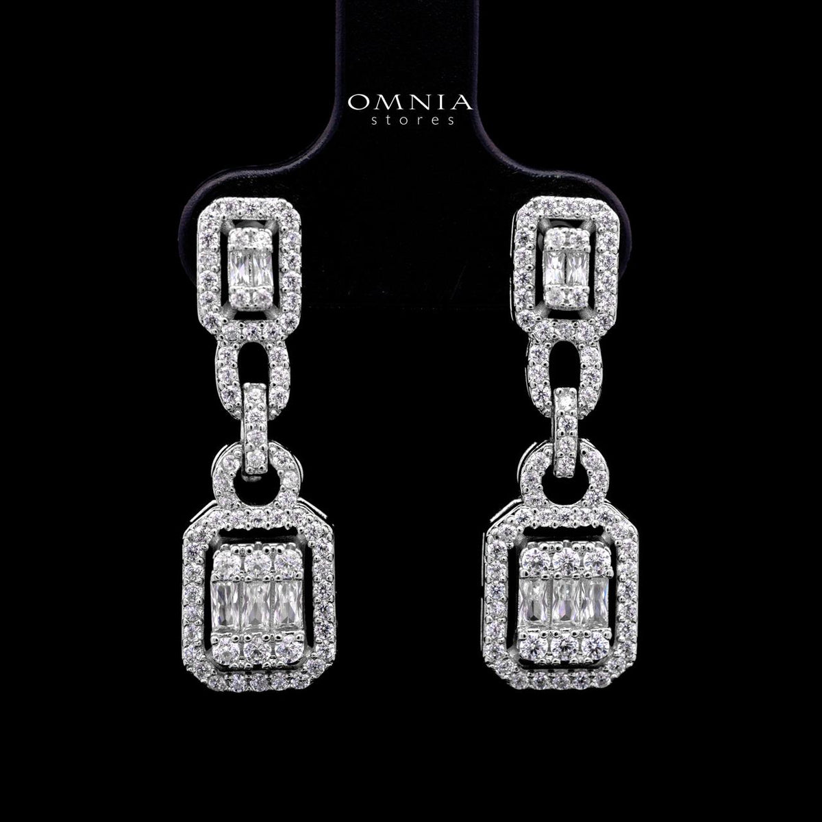 Sindy White Luxury Bridal Full Set with High-Quality Simulated Diamonds – Rhodium Plated