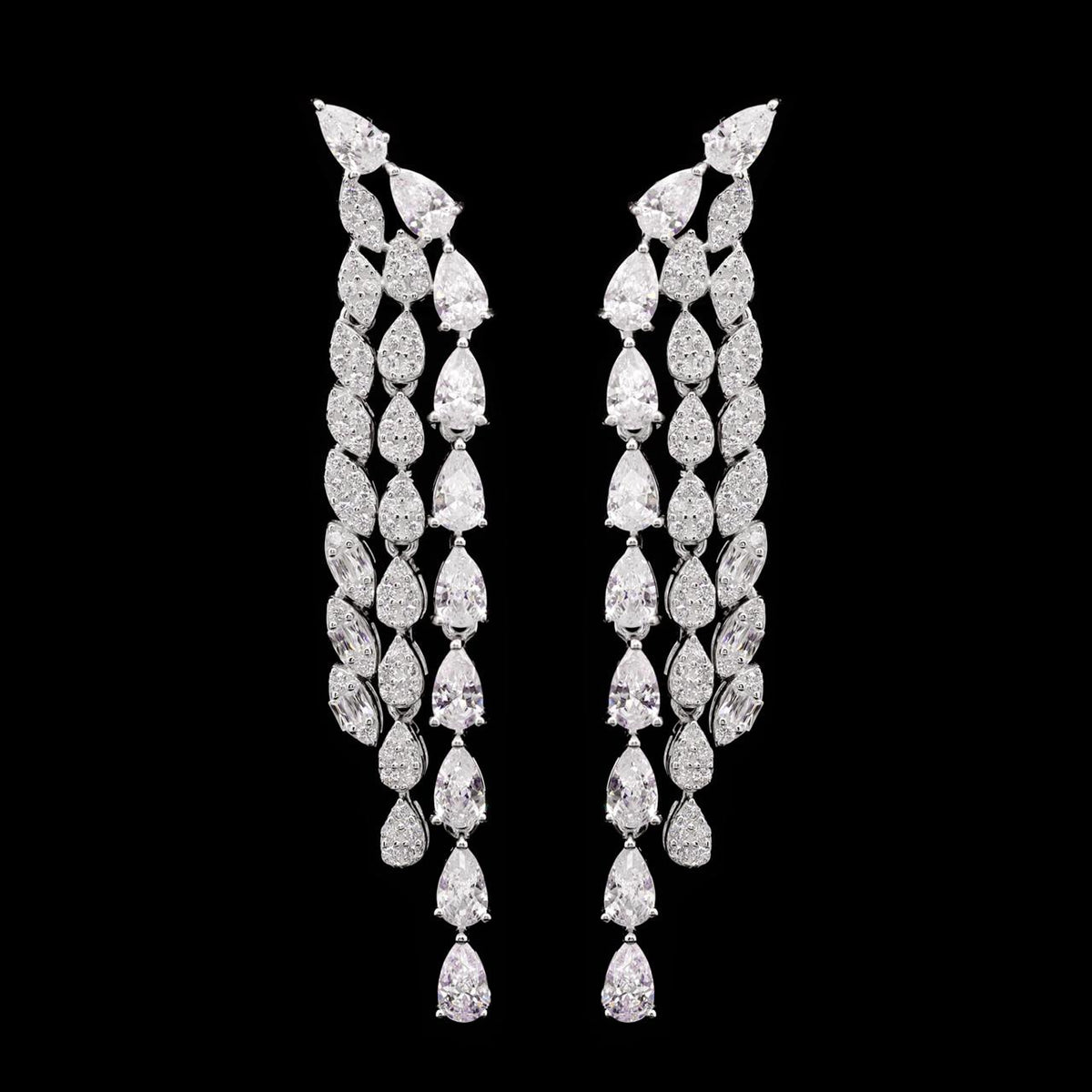 Kalina White Luxury Bridal Full Set | 925 Sterling Silver with High-Quality Simulated Diamonds