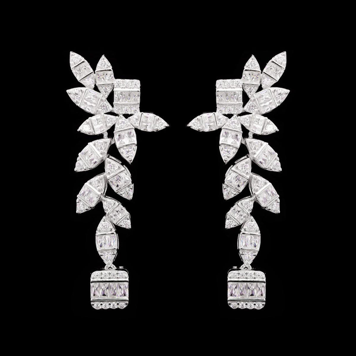 Ayanah White Luxury Bridal Full Set | 925 Sterling Silver with High-Quality Simulated Diamonds