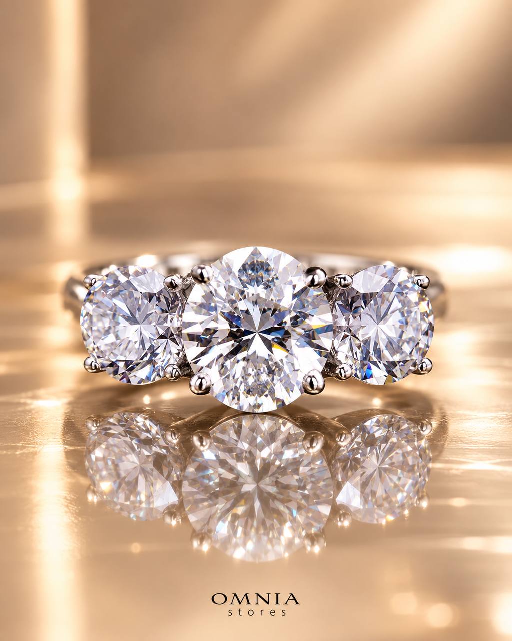 Samiah Lab Grown With IGI Certified Round Brilliant D VS1 White Ring High Quality 925 Silver 1.00ct