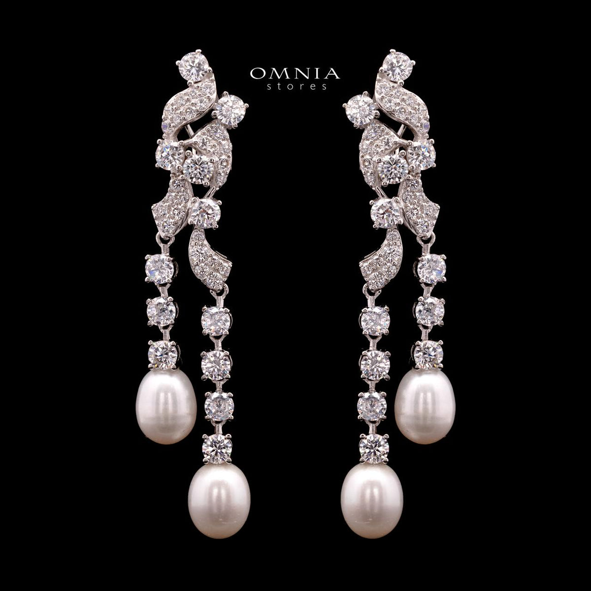 Omnia Behati Fresh Real Water Pearl Set In 925 Silver High Quality Simulated diamonds