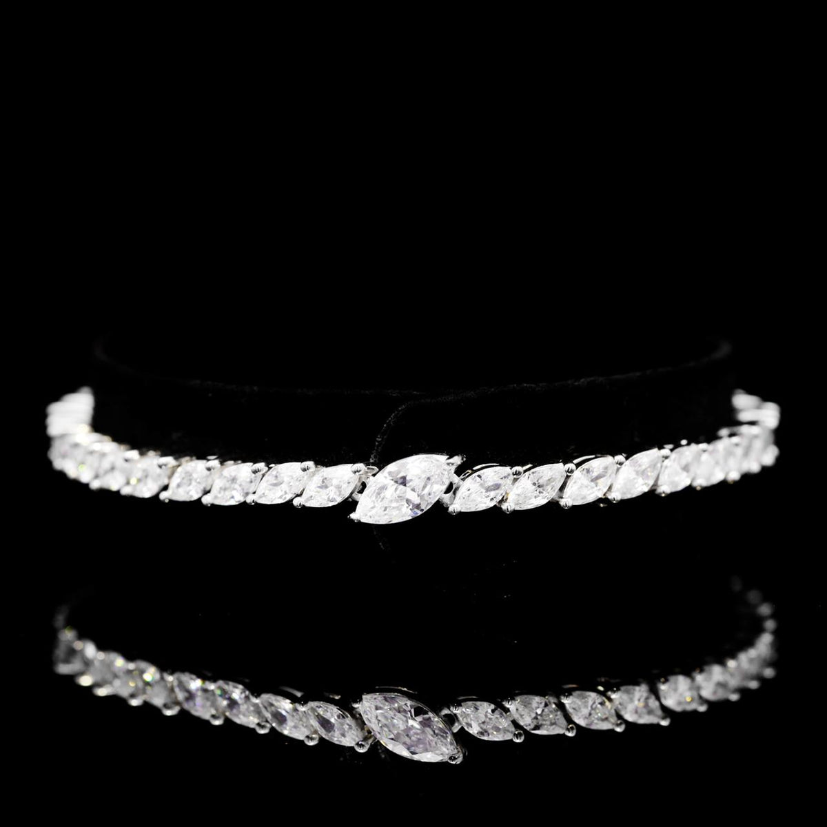 Sherry White Luxury Bridal Full Set | 925 Sterling Silver with High-Quality Simulated Diamonds