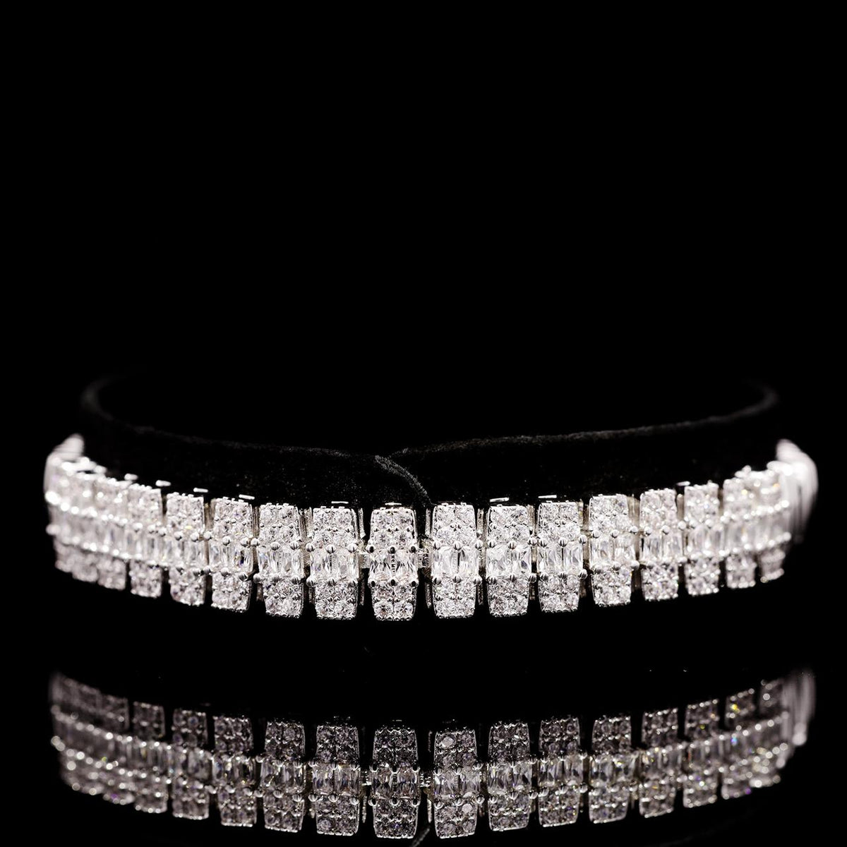 Rayana White Luxury Bridal Full Set with High-Quality Zircon Stones Rhodium Plated