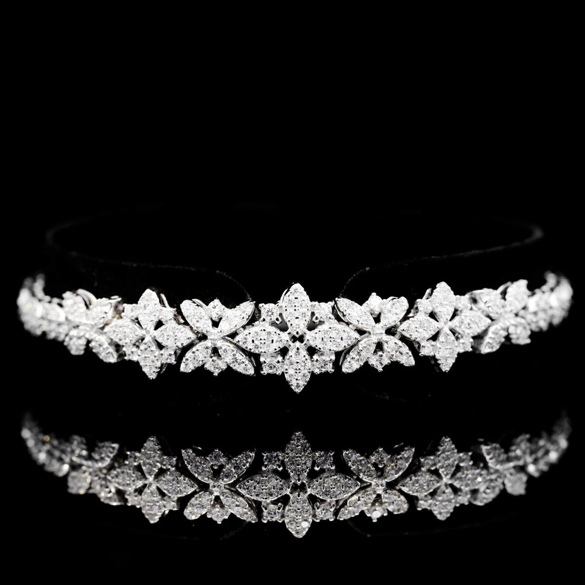 Marlene White Luxury Bridal Full Set | 925 Sterling Silver with High-Quality Simulated Diamonds