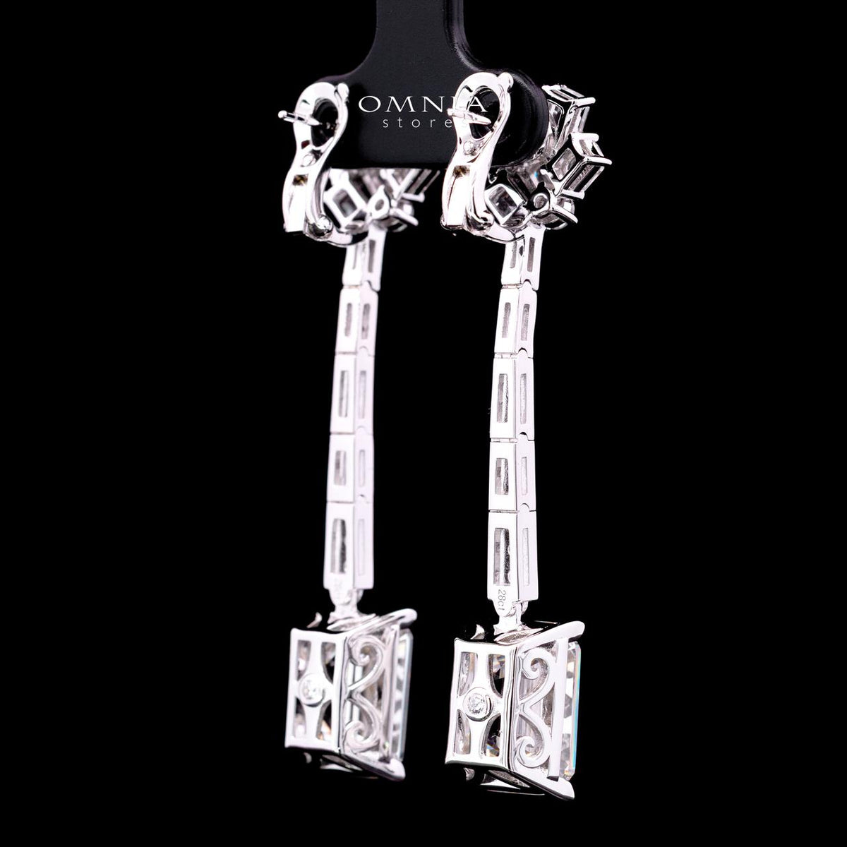 Claudine Earring with Certificate | High-Quality Premium Simulated Diamonds in 925 Sterling Silver