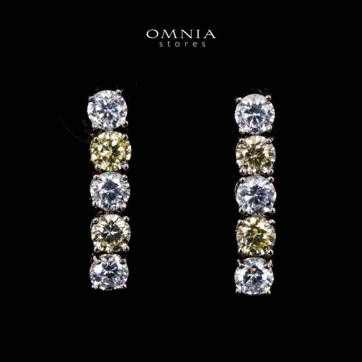 Hessa Yellow and Whte Luxury Bridal Full Set in High Quality Simulated Diamonds - OMNIASTORES UAE