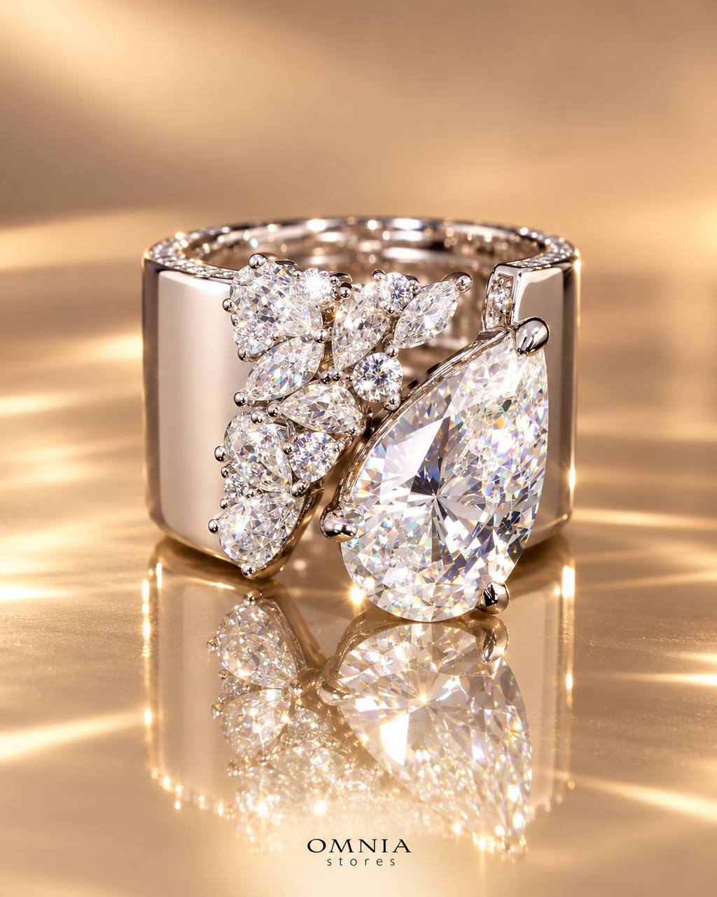 Emmie white Lab Crafted Ring With High Quality 925 Silver