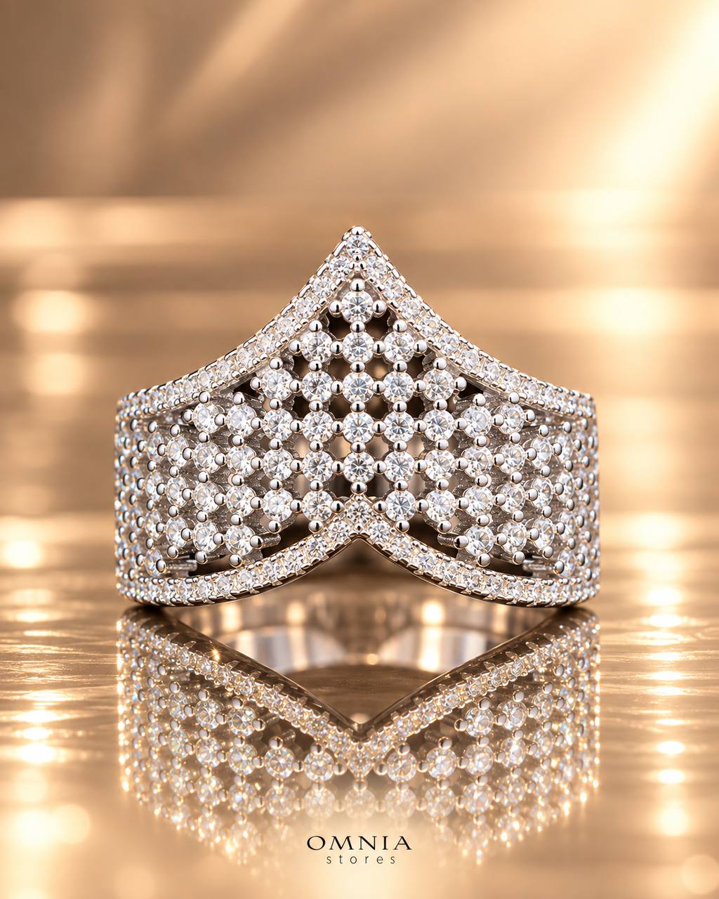 Kinslee Premium White Moissanite Ring in 925 Sterling Silver