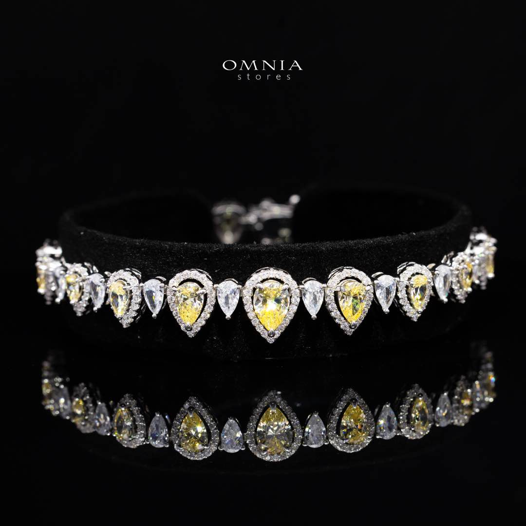 Sundus Yellow Bridal Full Set – Premium Rhodium Plated with High-Quality Zircon Stones