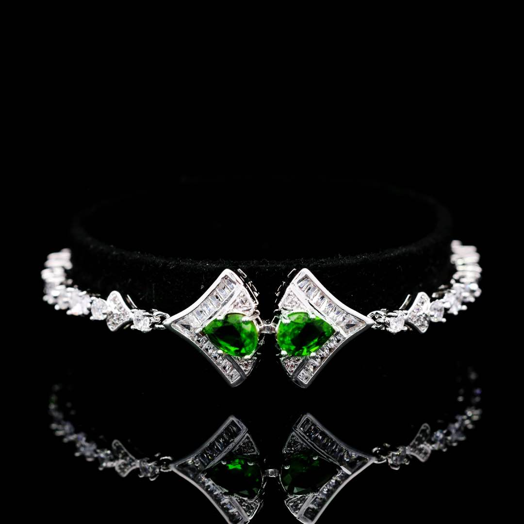 Omnia Elizabeth Green Emerald Grace Bridal Full Set