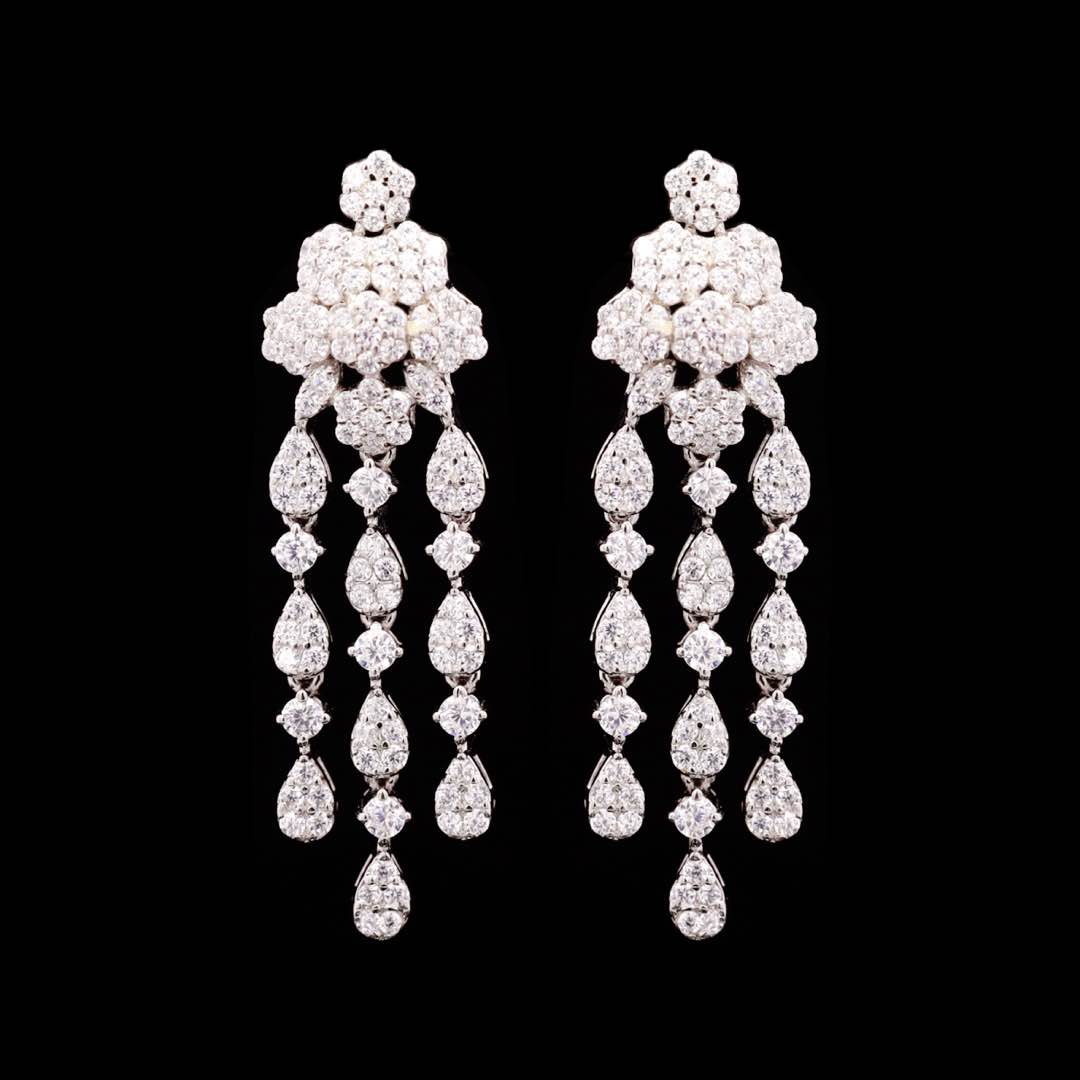 Omnia Khairiya White Bridal Full Set in 925 Silver High Quality Simulated Diamonds