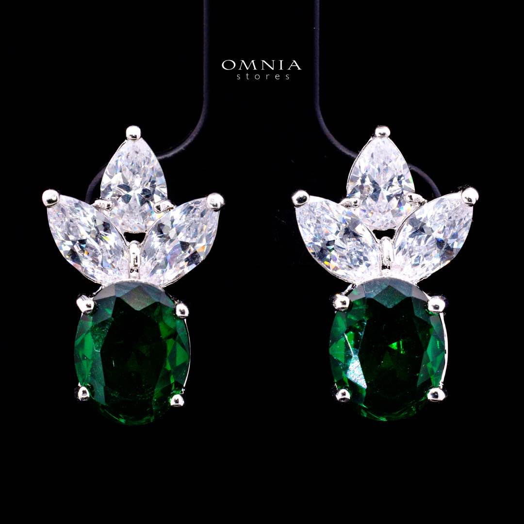 Omnia Buthaina Green Bridal Full Set High Quality Simulated Diamonds