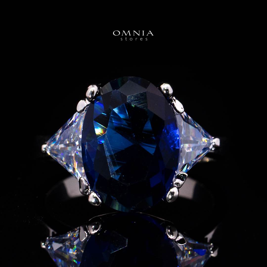 Omnia Buthaina Blue Bridal Full Set High Quality Simulated Diamonds
