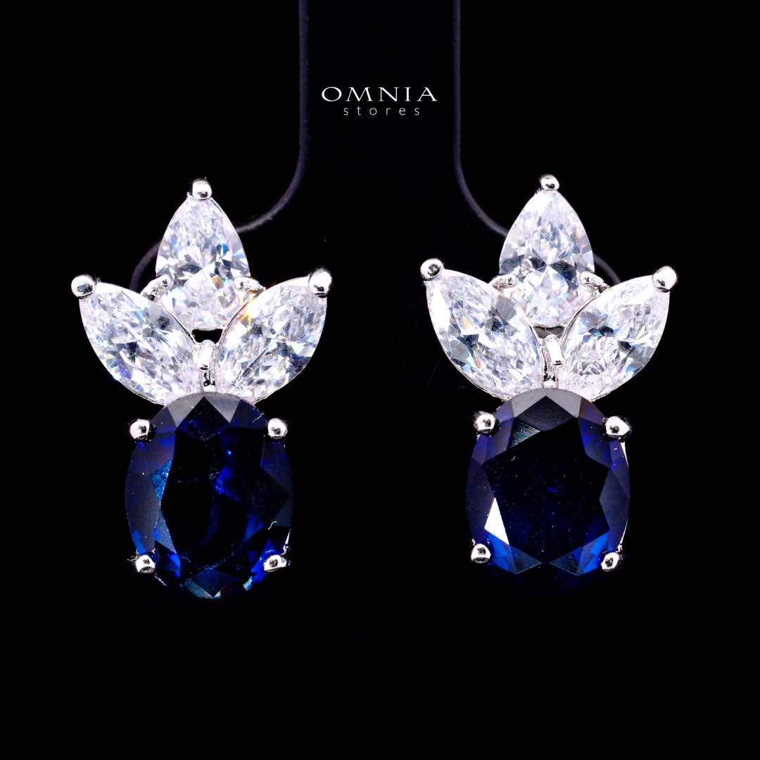 Omnia Buthaina Blue Bridal Full Set High Quality Simulated Diamonds